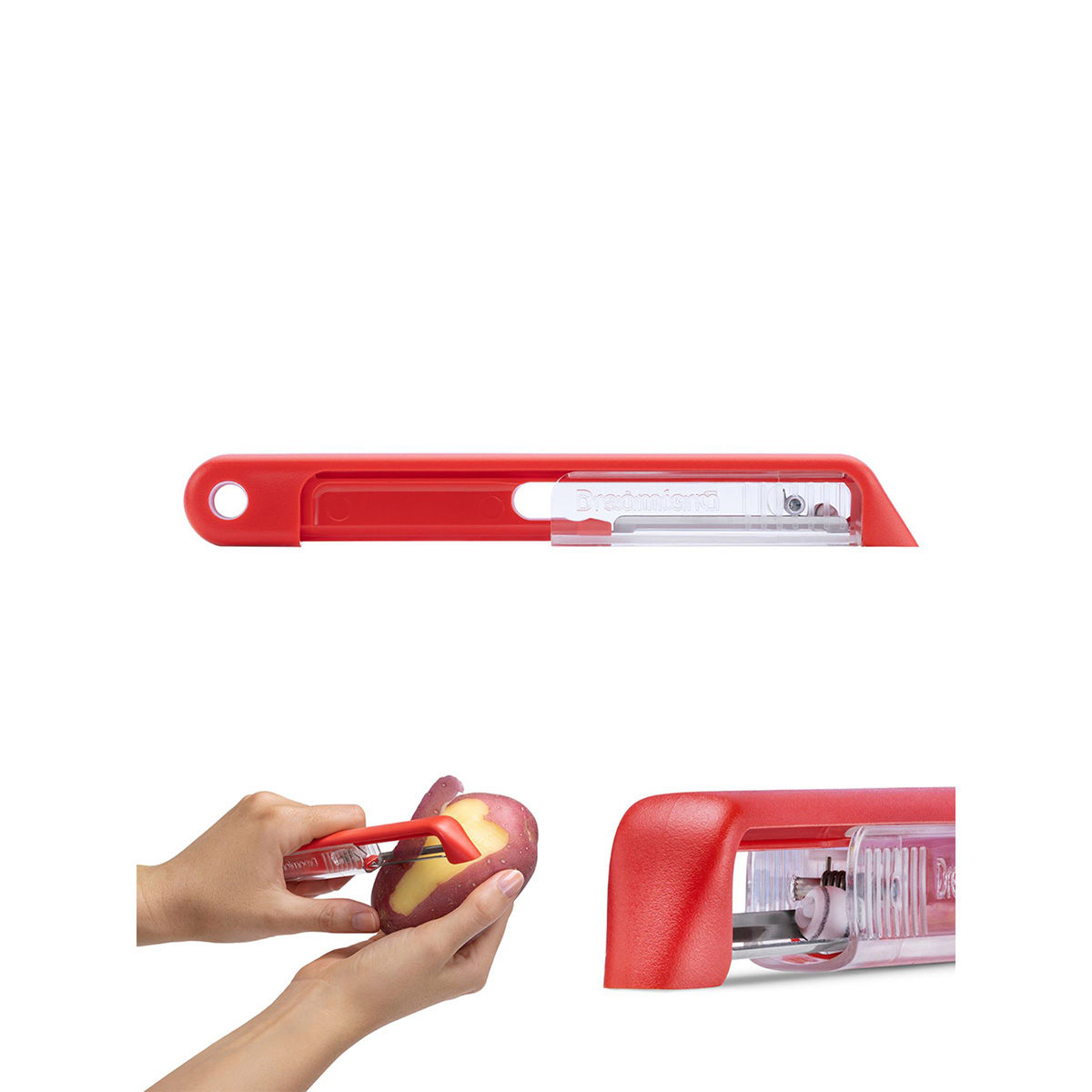 Dreamfarm Sharple For Thinkitchen SelfSharpening Vegetable Peeler Red