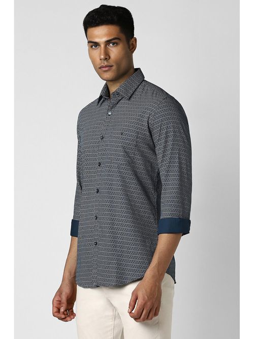Blue Shirt Allen Solly Men's Plain Slim Fit Casual Shirt Polo Shirt  Mens Shirts Free Shirts Online Buy Van Heusen Men Blue Slim Fit Printed Pure