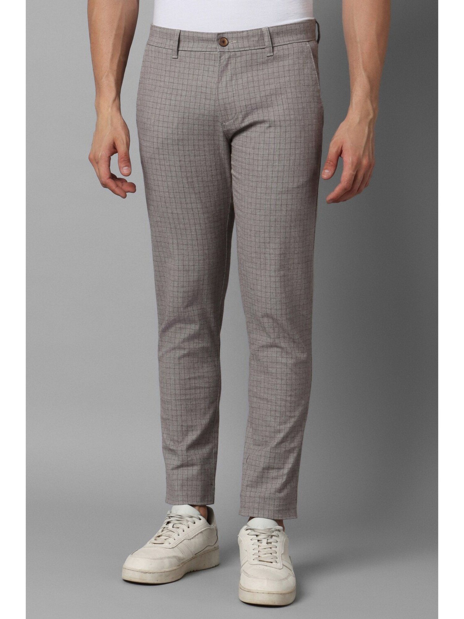 Buy Marks & Spencer Grey Slim Smart Casual Trousers - Trousers for Women  1380638 | Myntra