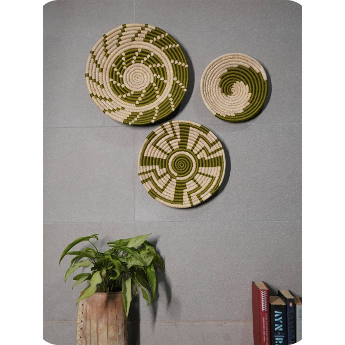 Swadeh Forest Whispers Wall Plates (Set Of 3)