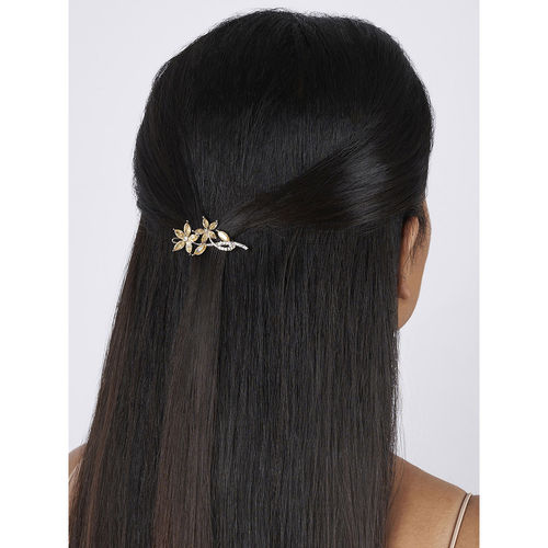 Buy Joker Witch Chrysanthi Gold Rhinestone Hair Pin Online