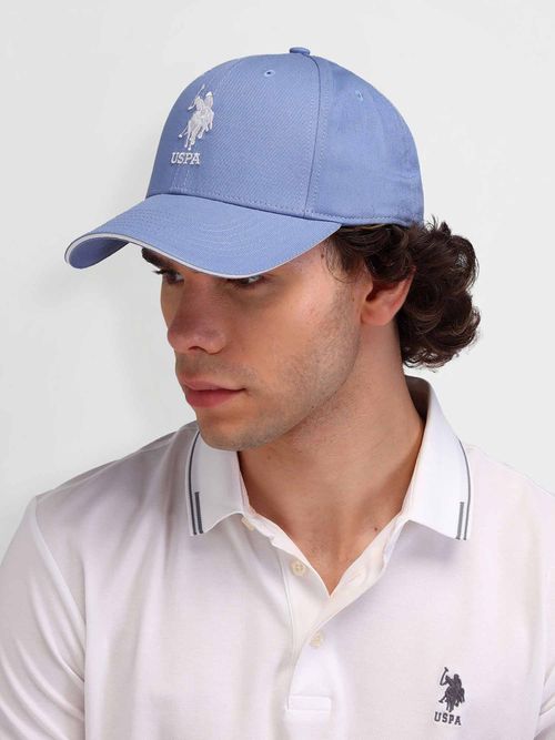 POLO Brand Solid Twill Cap Blue