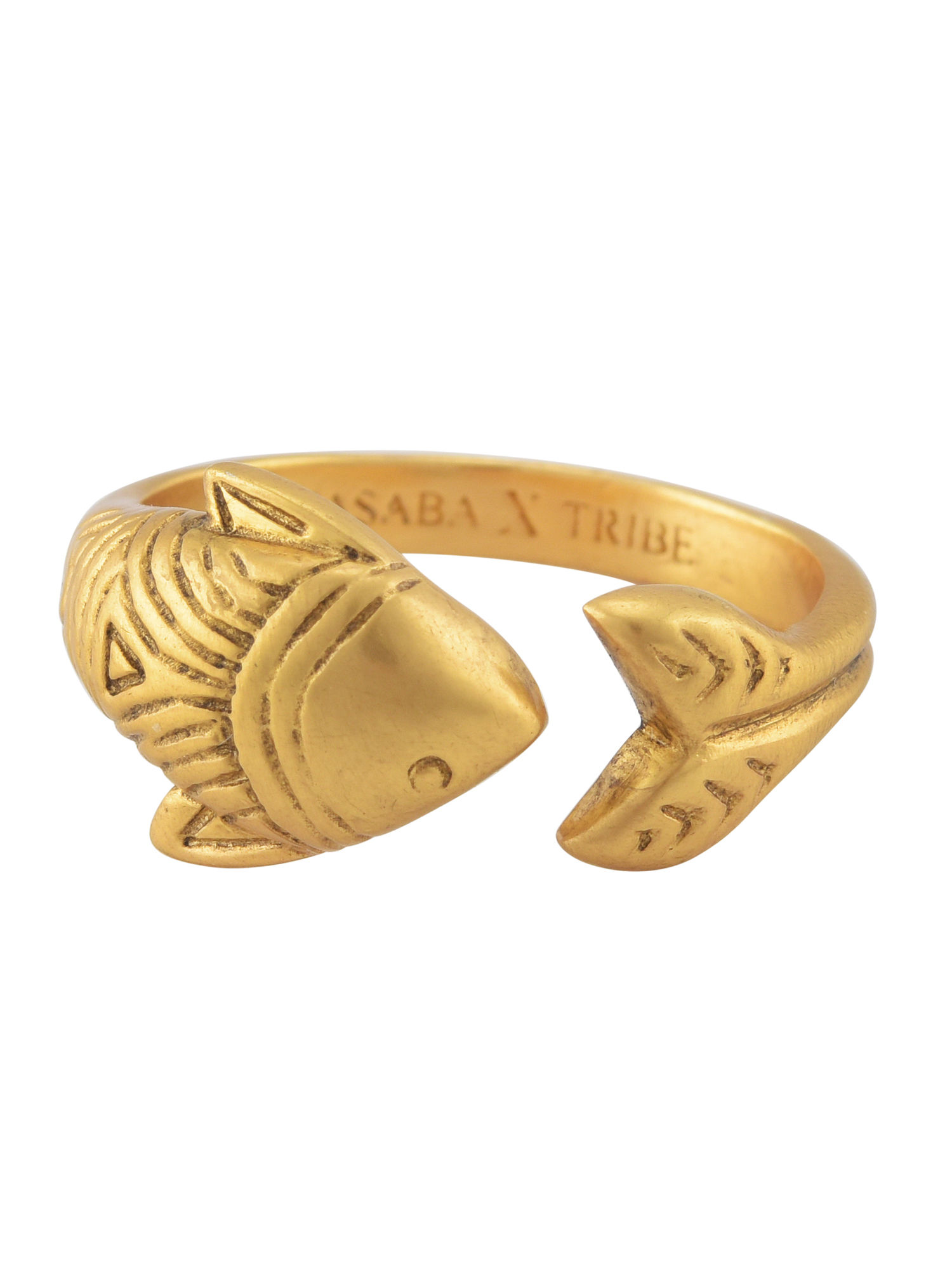 22KT Gold Men Fish Ring MR102