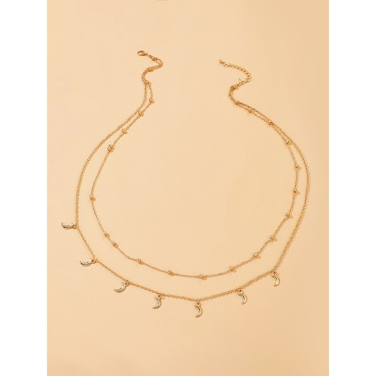 Yellow Chimes Sisters Love Moon Heart Pendant Necklace – 3x2.6 Cm, Metal, Gift For Women & Girls - View #7