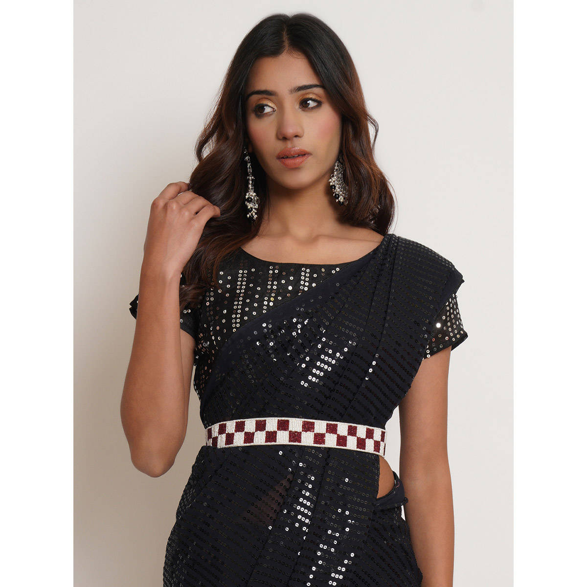 Fabbhue Women Hand Embroidered Waist Belt -SSFPLBT092