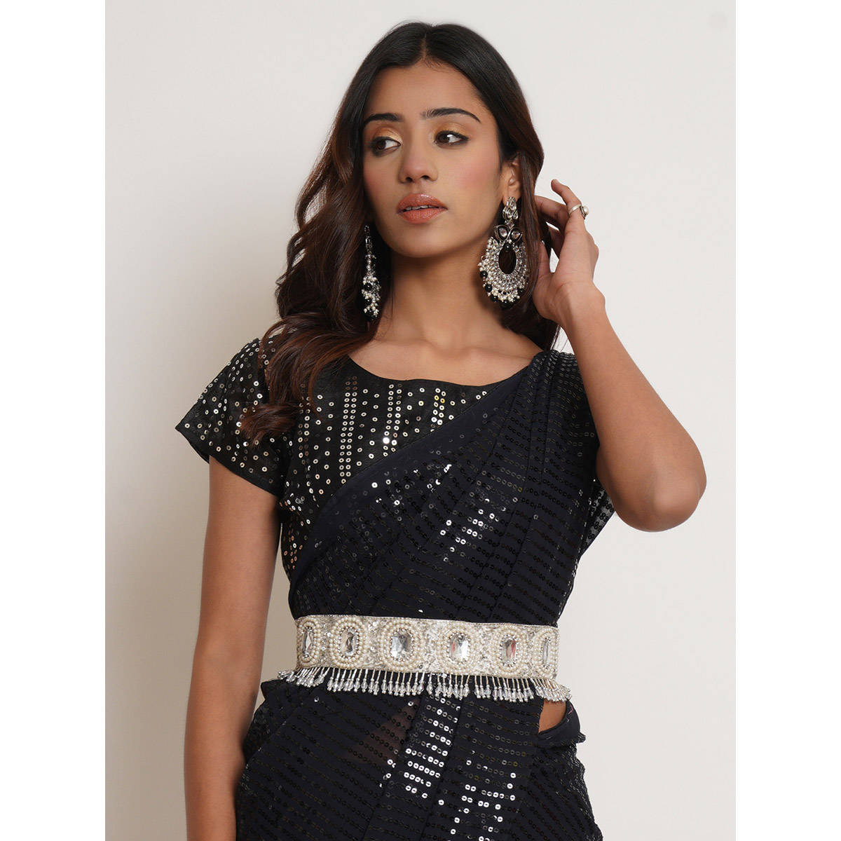 Fabbhue Women Hand Embroidered Waist Belt -SSFPLBT093