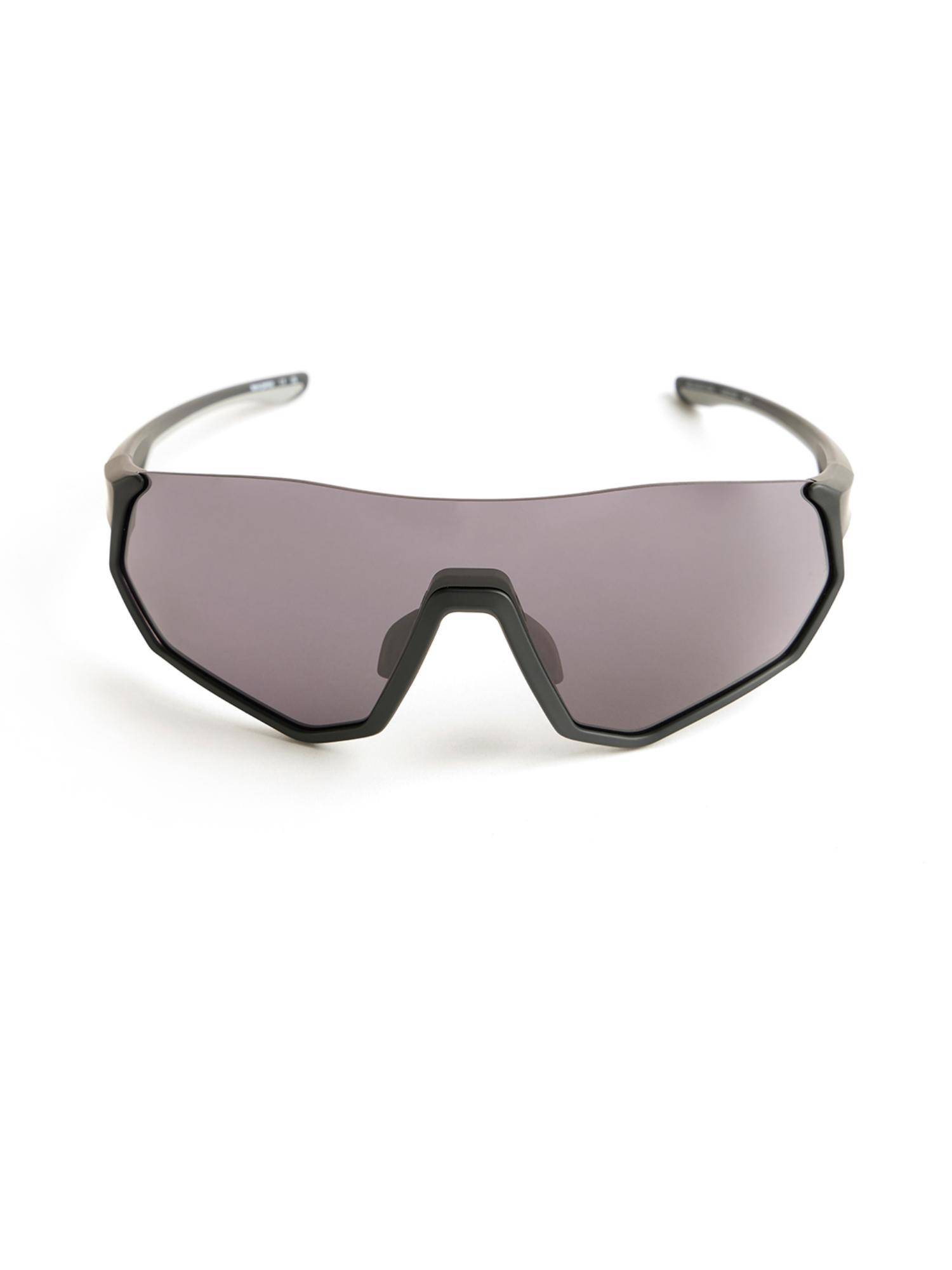 Royal Enfield Men Tr-90 Grey Shield Half Rim Sunglass (Re-20037)-145