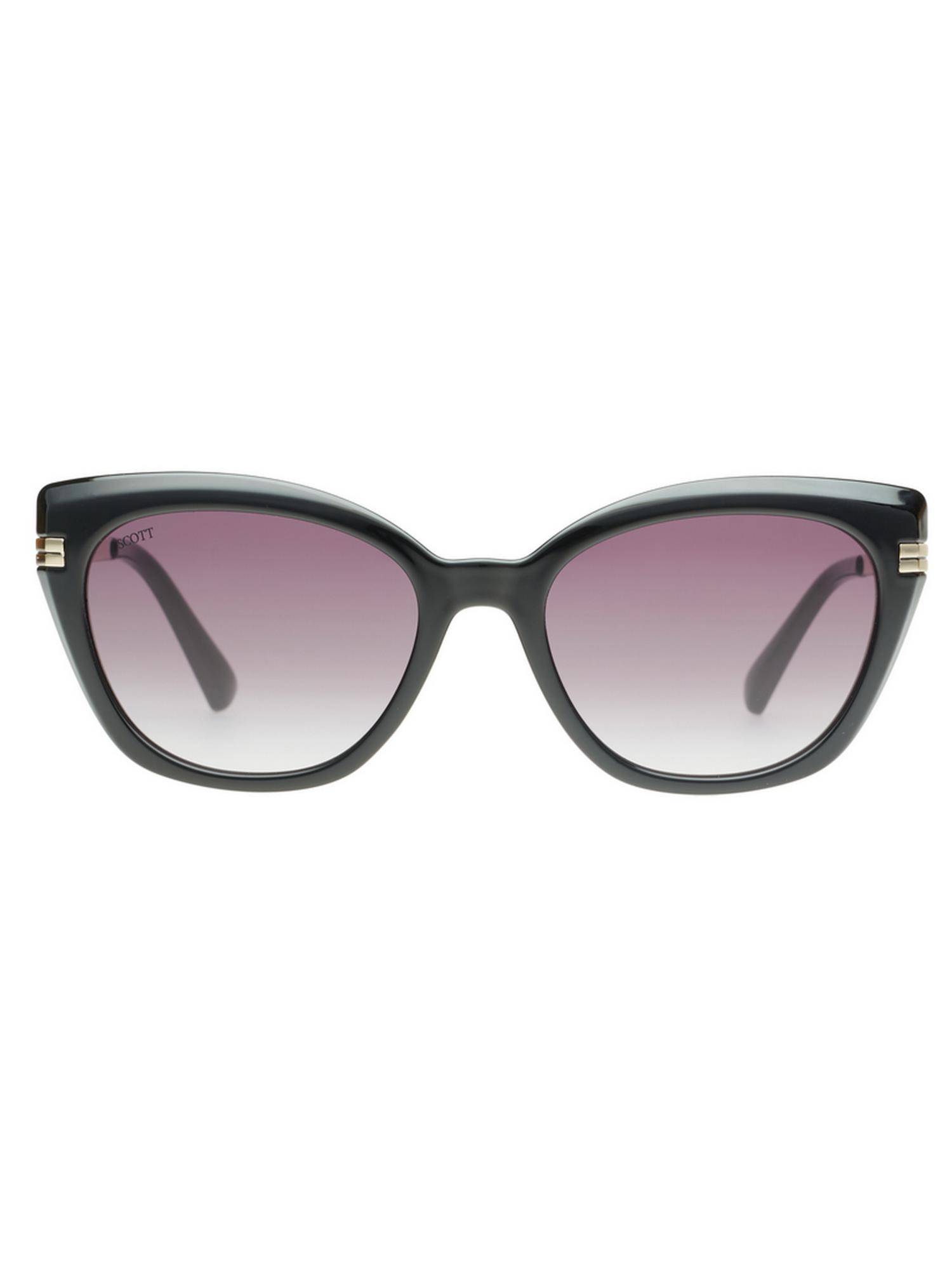 Scott Sunglasses Women Plastic Purple Cat Eye Full Rim Sunglass (Scott 3171 Gisela C1 S )-54