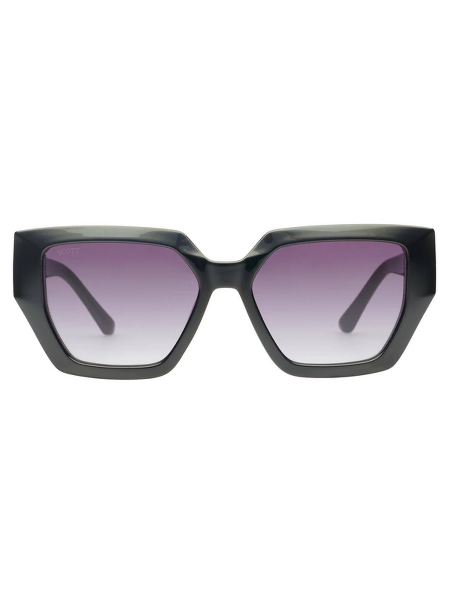 Scott Sunglasses Women Acetate Purple Square Full Rim Sunglass (Scott 3195 Lillian C1 S )-135