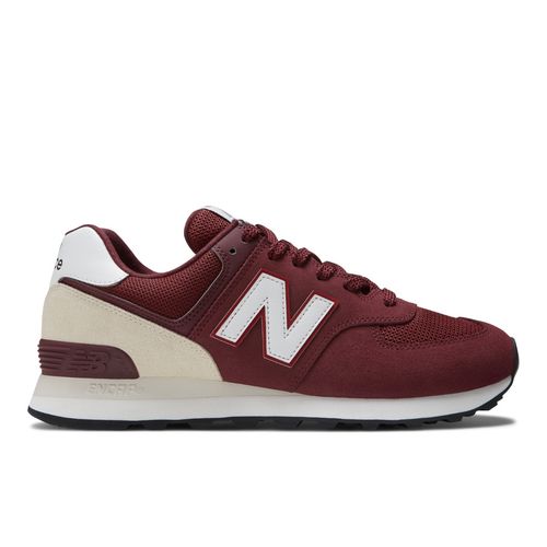 New Balance Unisex 574 Burgundy Sneakers (UK