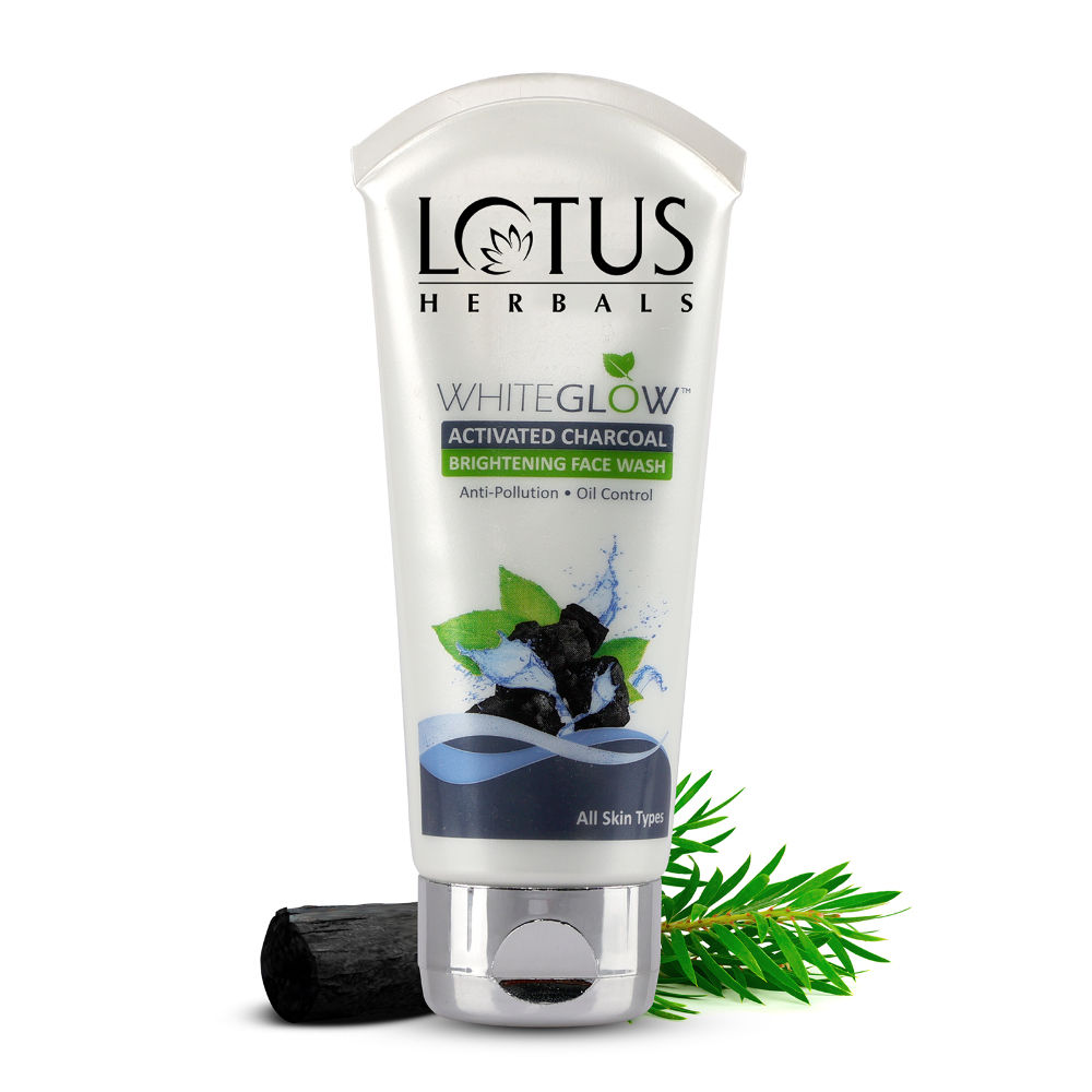 Lotus Herbals Whiteglow Activated Charcoal Brightening Face Wash ...