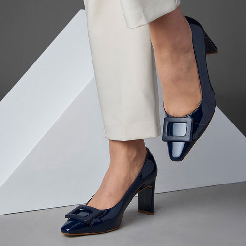 Buy Oroh Majorca Navy Blue Pump Heels Online