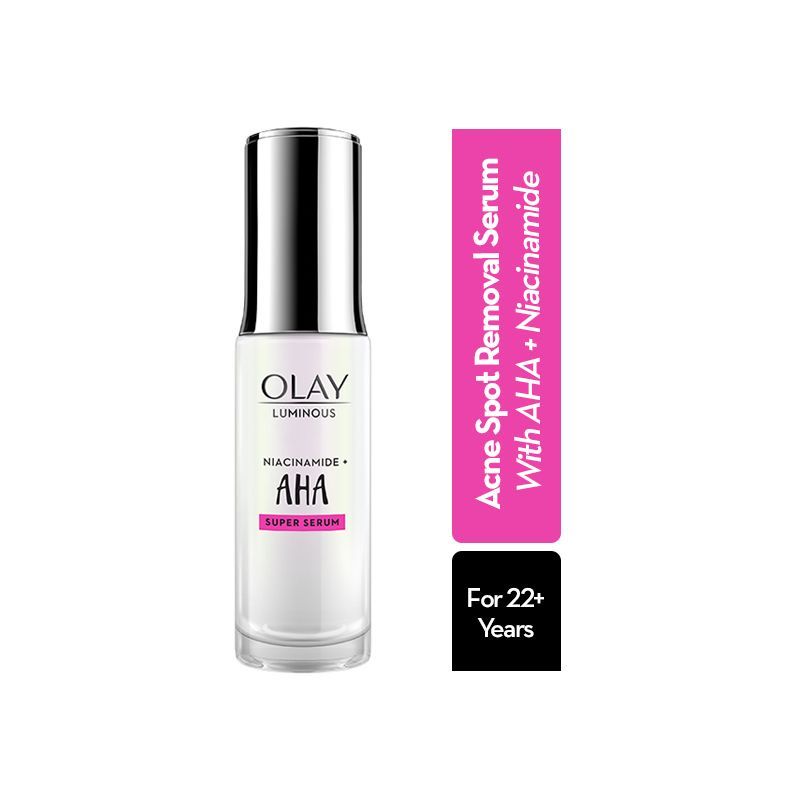Olay Aha & Niacinamide Super Serum , Acne Mark & Spot Removal Serum - For All Skin Types