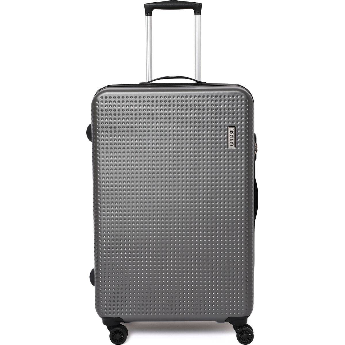 Cantabil Grey Textured Trolley Bag