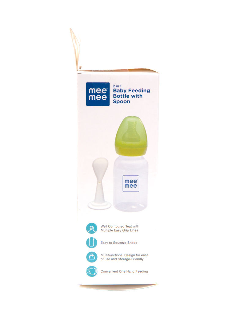 mee mee feeding bottle with spoon