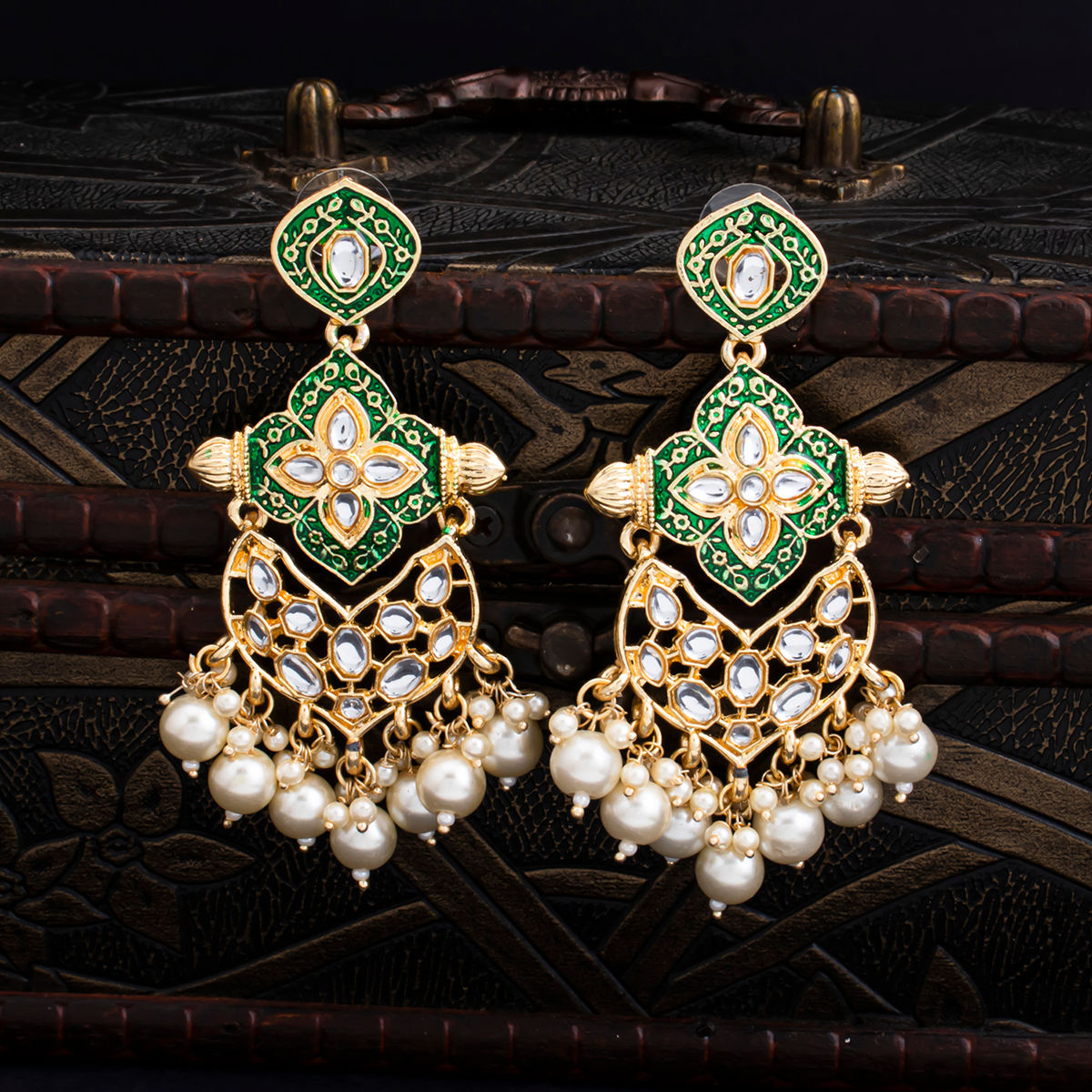 Buy online Beige Pearl Earrings from fashion jewellery for Women by Shreya  Collection for 399 at 0 off  2023 Limeroadcom