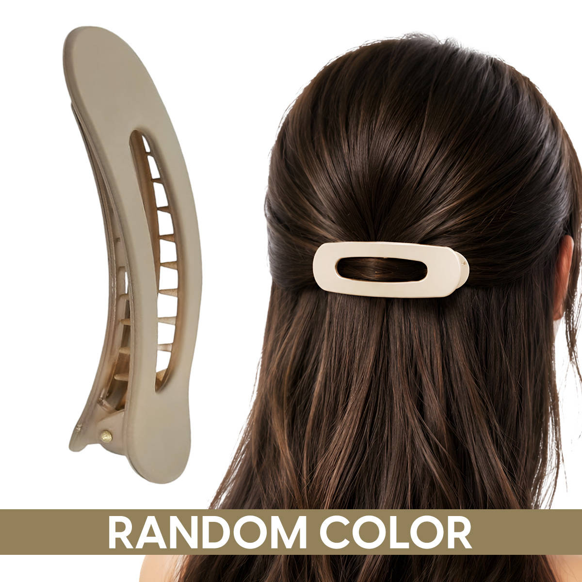 Matra Hair Claw Clip Flat Duckbill Alligator Korean Barrette Large Big Clutches Any Color