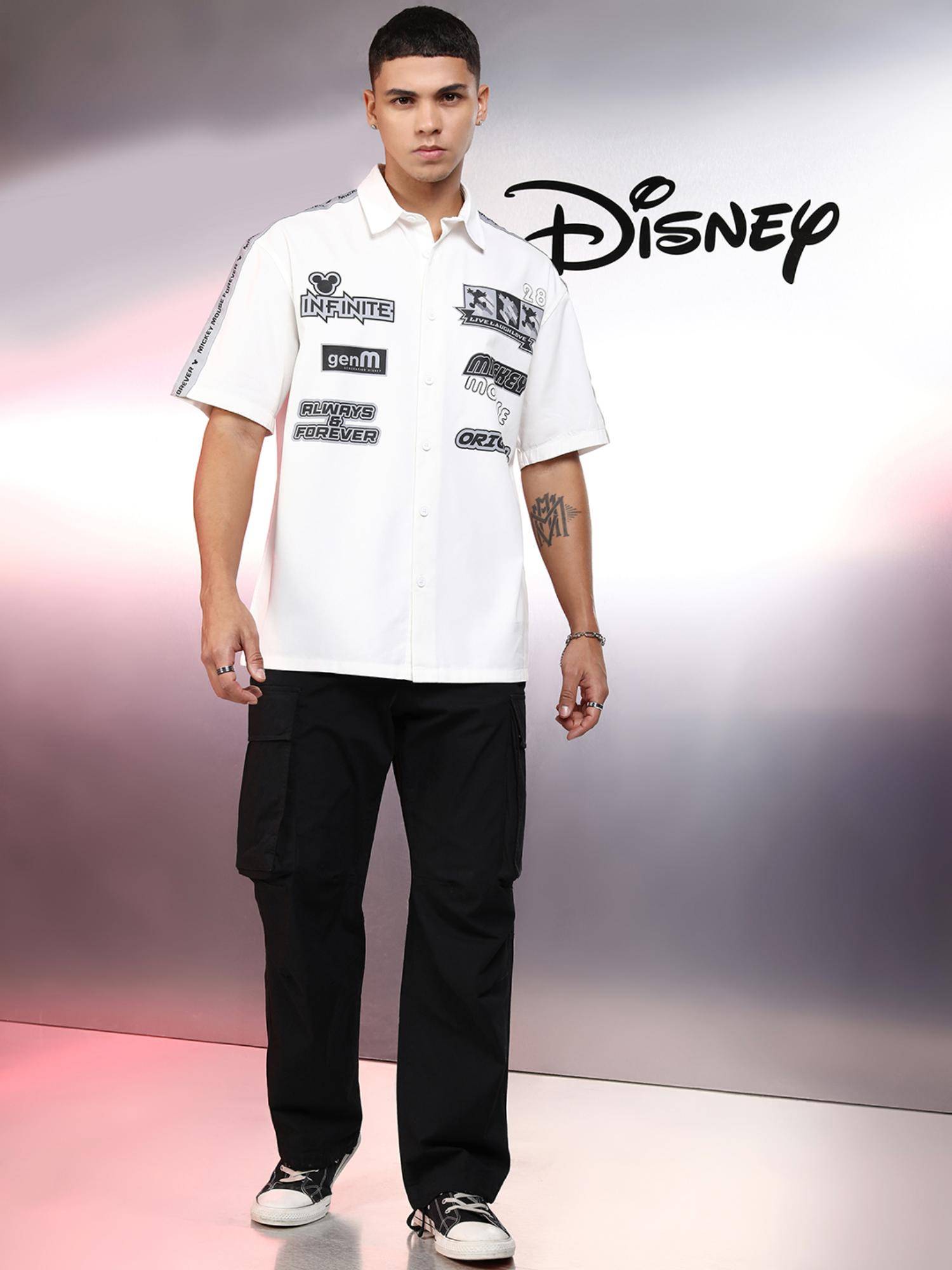 Buy HIGHLANDER Men White Cotton Printed Oversized Fit Shirt Online