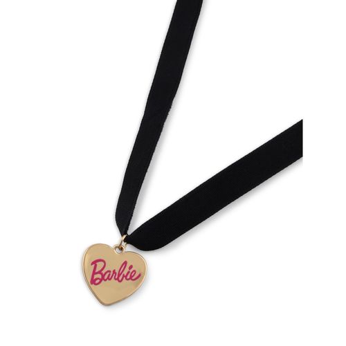 Buy ToniQ Barbie Gold Plated Pink and Black Choker Necklace for