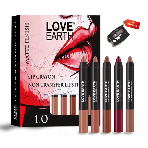 Love Earth Lip Crayon Non-Transfer Lipstick
