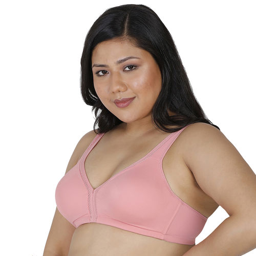 Buy Enamor F024 Plush Comfort Full Support Bra - Non-Padded Wirefree High  Coverage - Confetti Online