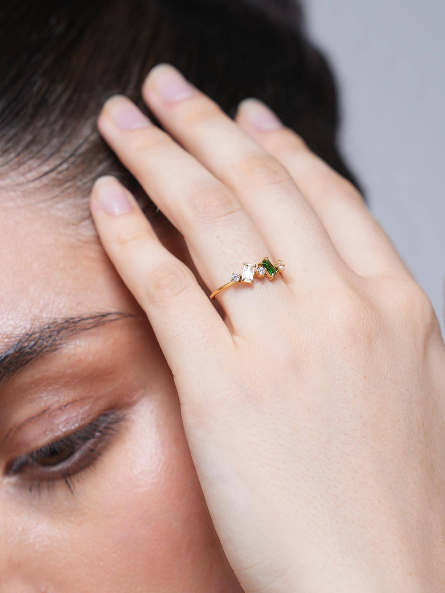 CAO JEWELLERY Multicolor Cubic Zirconia