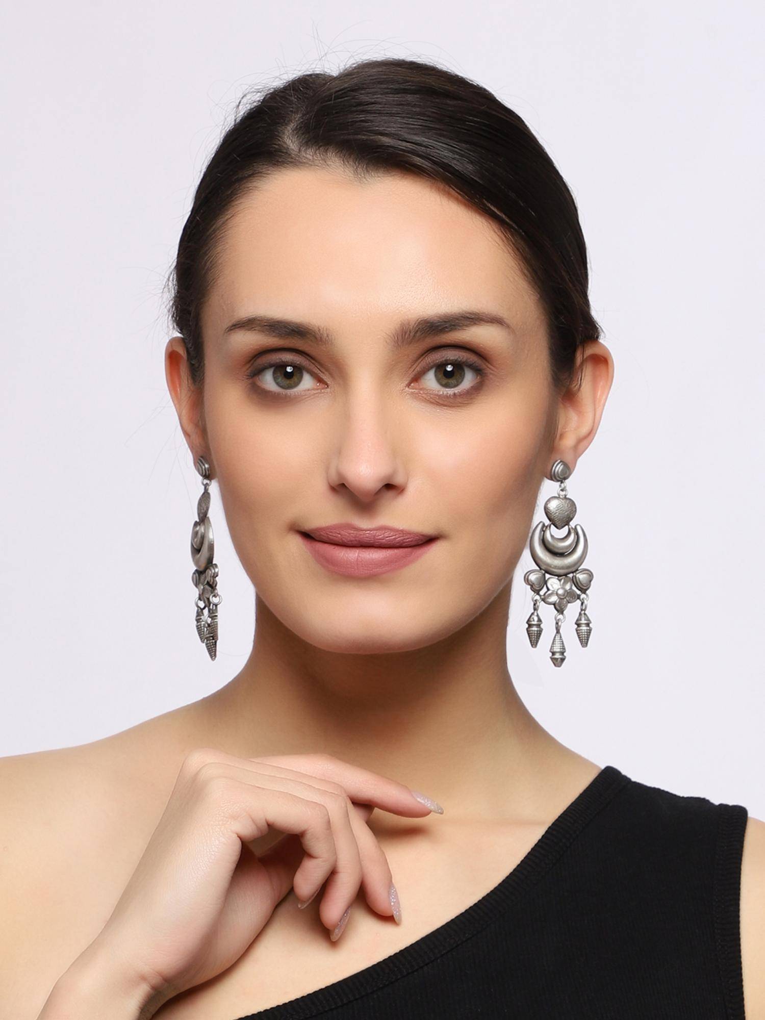 VENI Silver-Plated Classic Drop Earrings