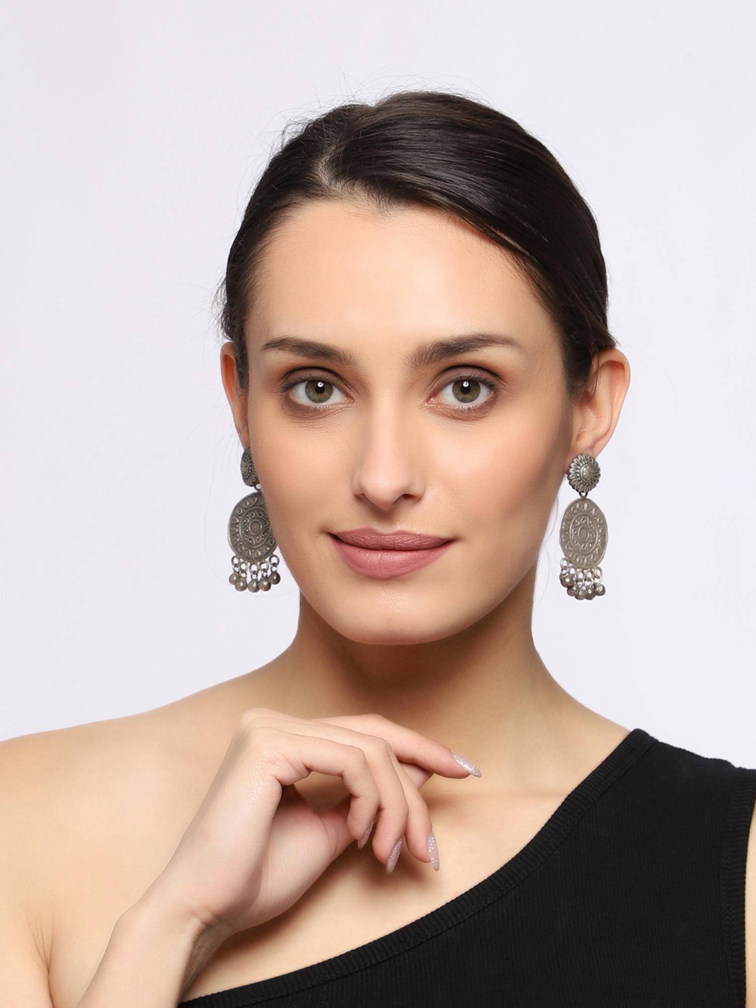 VENI Silver-Plated Classic Drop Earrings