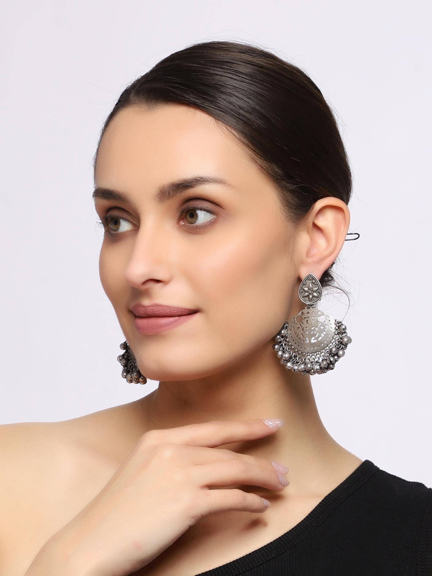 VENI Silver-Plated Classic Drop Earrings