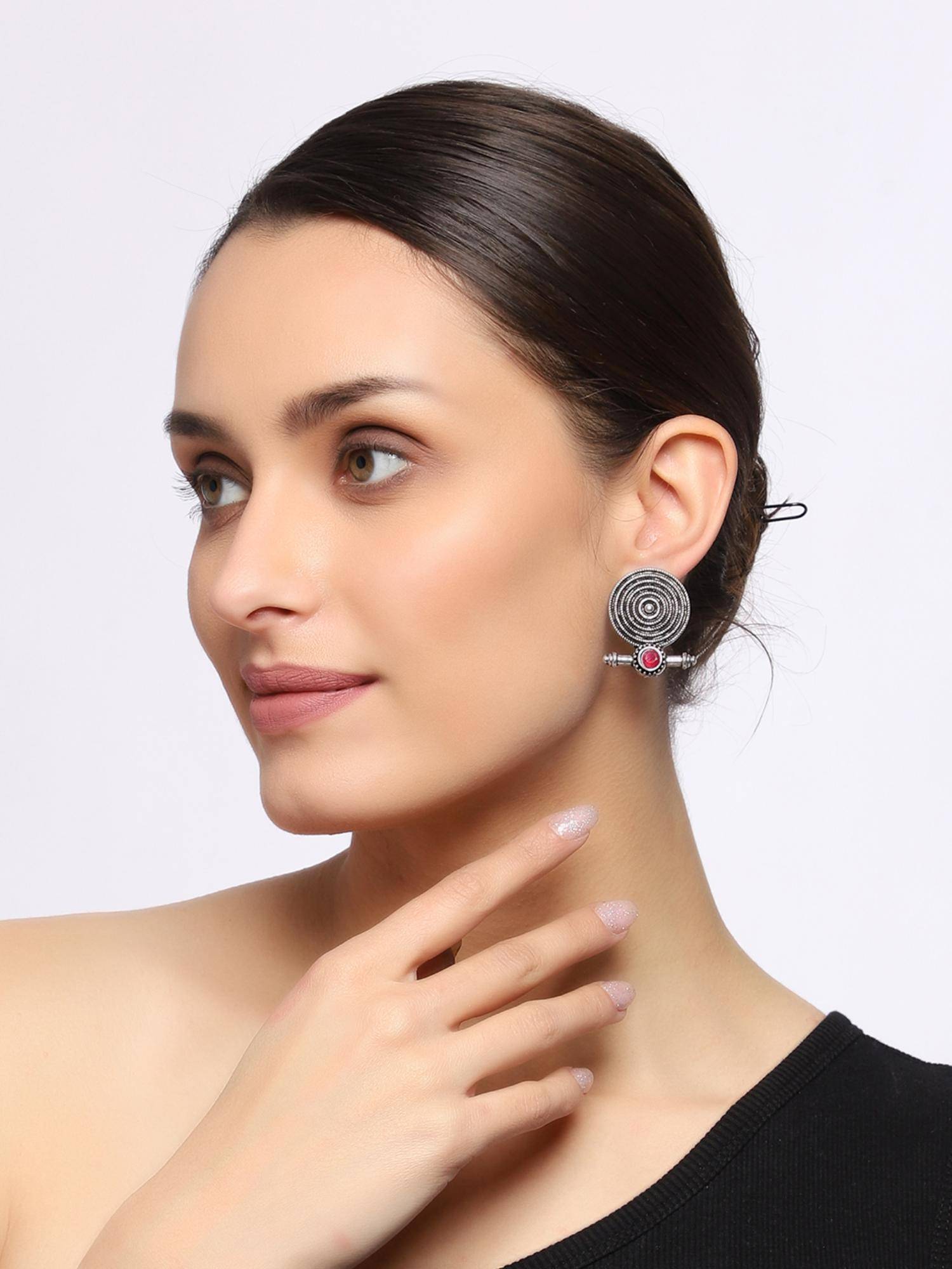VENI Silver-Plated Classic Earrings