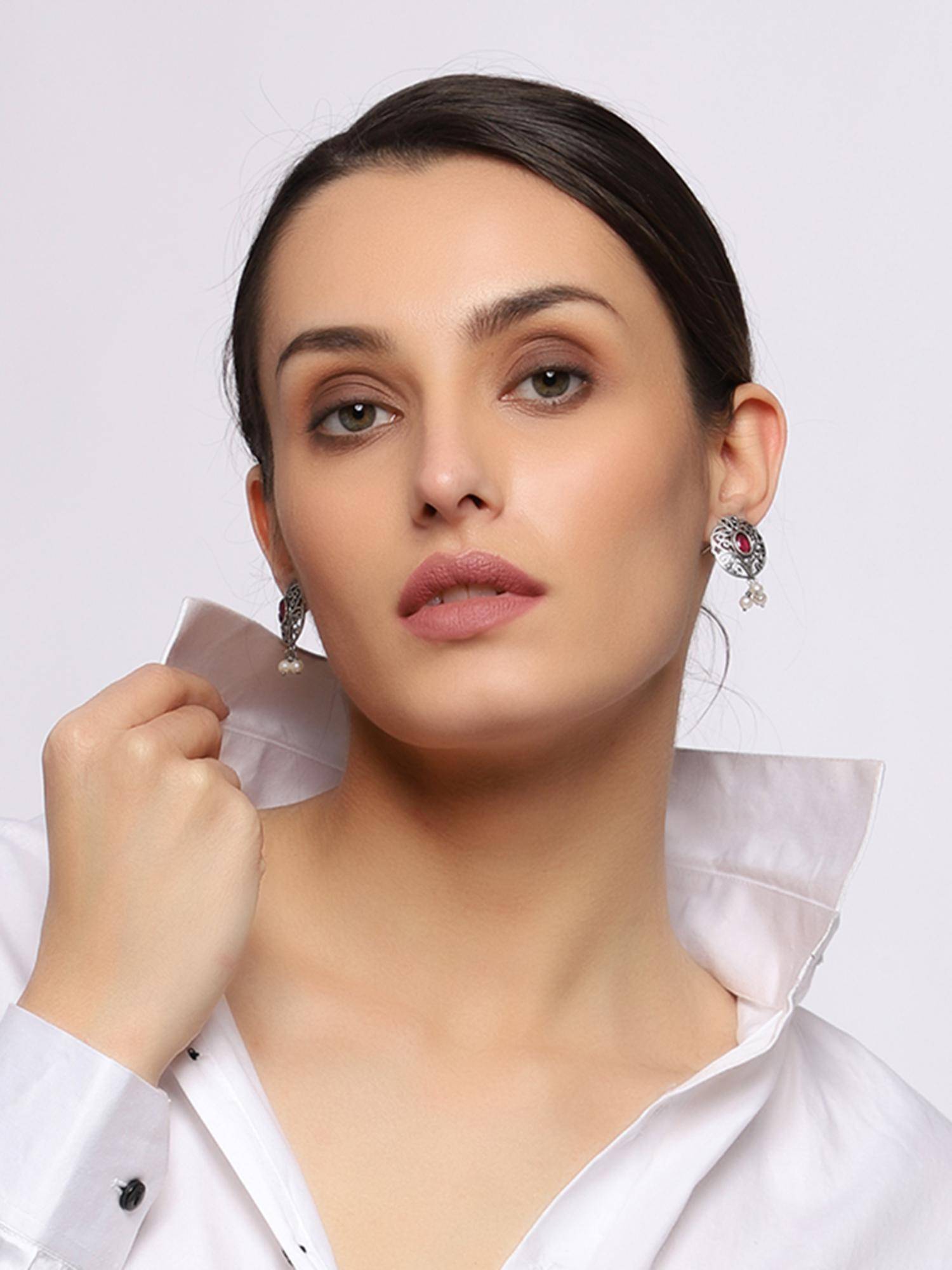 VENI Silver-Plated Classic Earrings