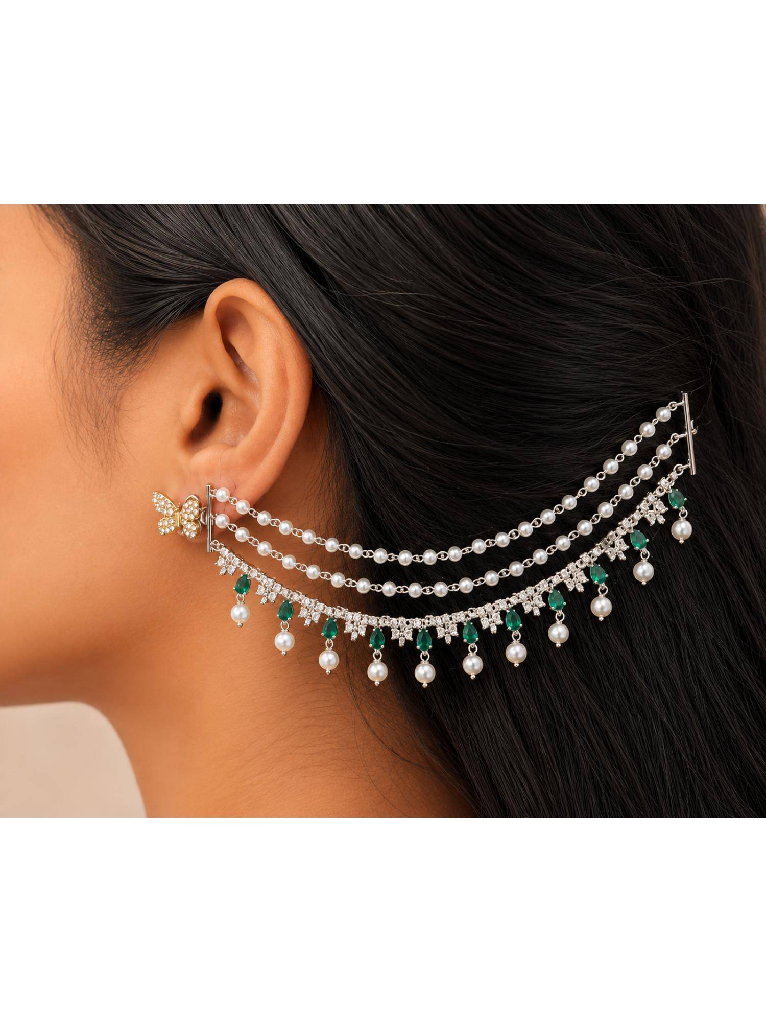 Nuyug Kashvi Diamond Earchains