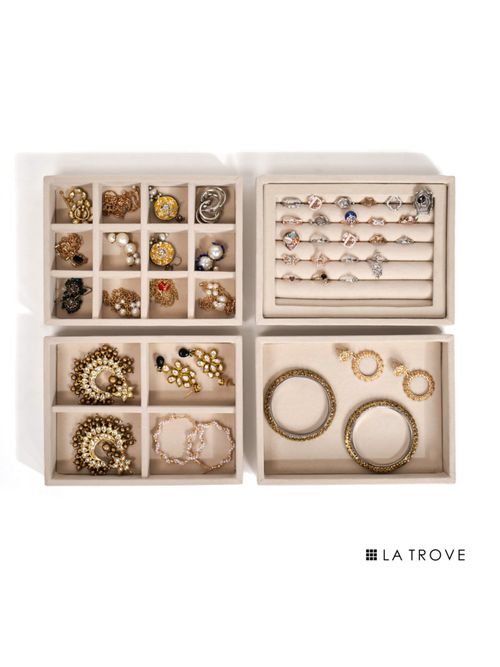 Buy La Trove Luxury Small Stackable Drawer Jewellery Trays Online
