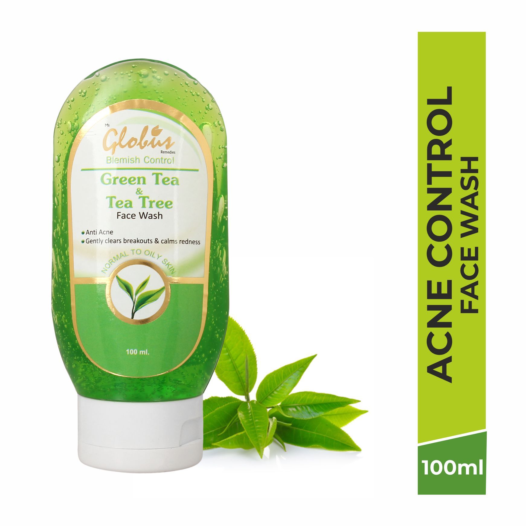 Globus Remedies Green Tea & Tea Tree Face Wash