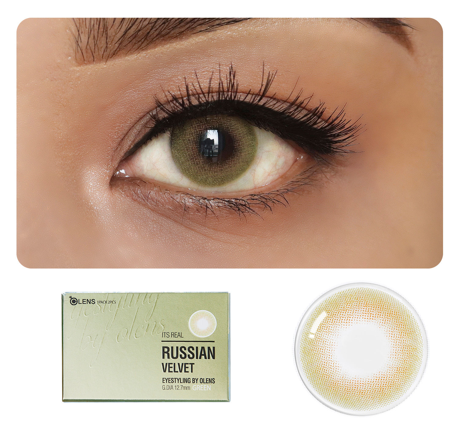 O-Lens Russian Velvet Monthly Coloured Contact Lenses - Green (0.00): Buy O-Lens  Russian Velvet Monthly Coloured Contact Lenses - Green (0.00) Online at  Best Price in India | Nykaa