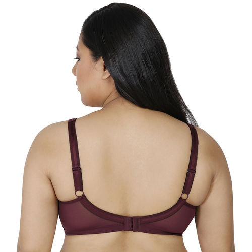 Buy Enamor FB12 Smooth Super Lift Full Support Bra Non-Padded Wirefree Full  Coverage - Grape wine (40B) Online