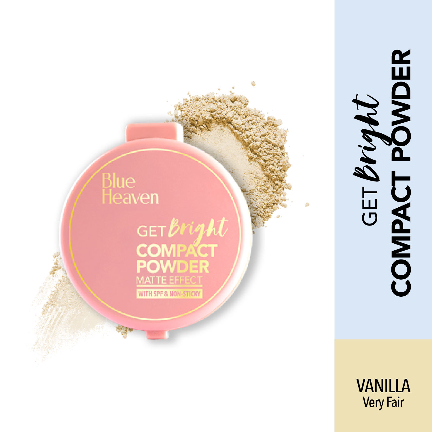 Blue Heaven Get Bright Compact Powder - Vanilla