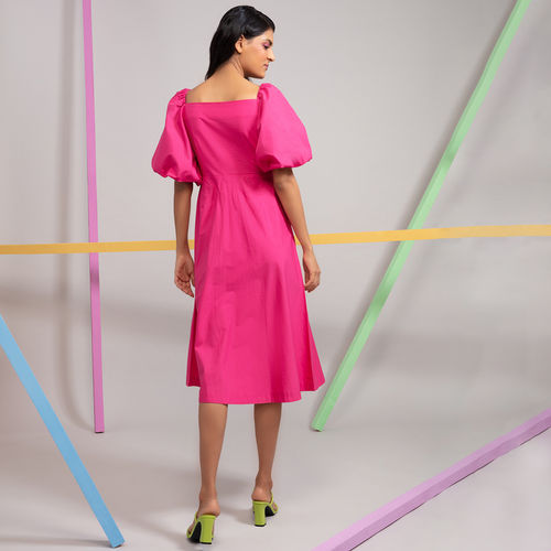 Buy Twenty Dresses By Nykaa Fashion Pink My Kind Of Happiness Dress Online