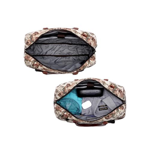 Buy The Clownfish Oceania 28L Tapestry Travel Duffle Bag Brown