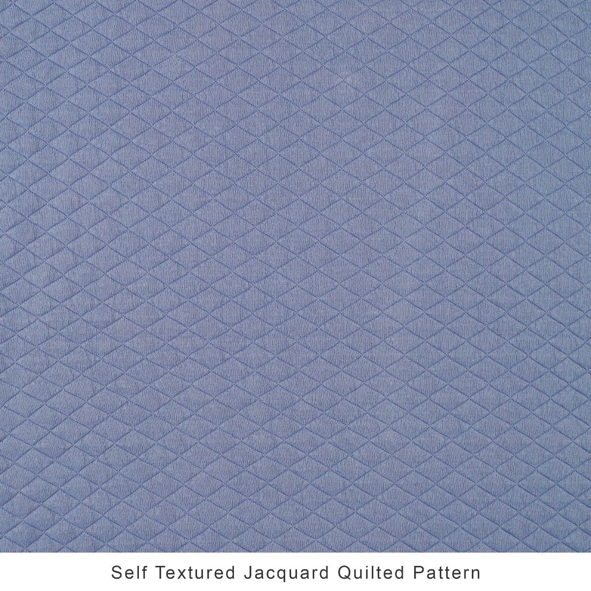 HomeTown Essentials Quilted Strechable 2 Seater Sofa Cover in Blue