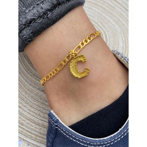 Jewels Galaxy Jewellery For Women Gold Plated Alphabetical R Anklet Cum  Bracelet: Buy Jewels Galaxy Jewellery For Women Gold Plated Alphabetical R  Anklet Cum Bracelet Online at Best Price in India