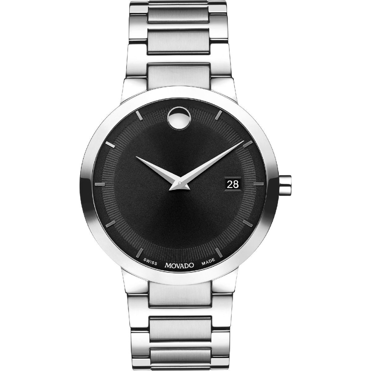 Movado Modern Classic Date Dial Color Black Men's Watch 607355 Buy