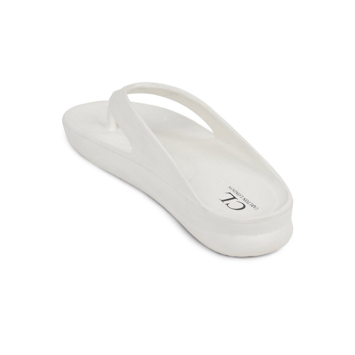 Black off discount white flip flops