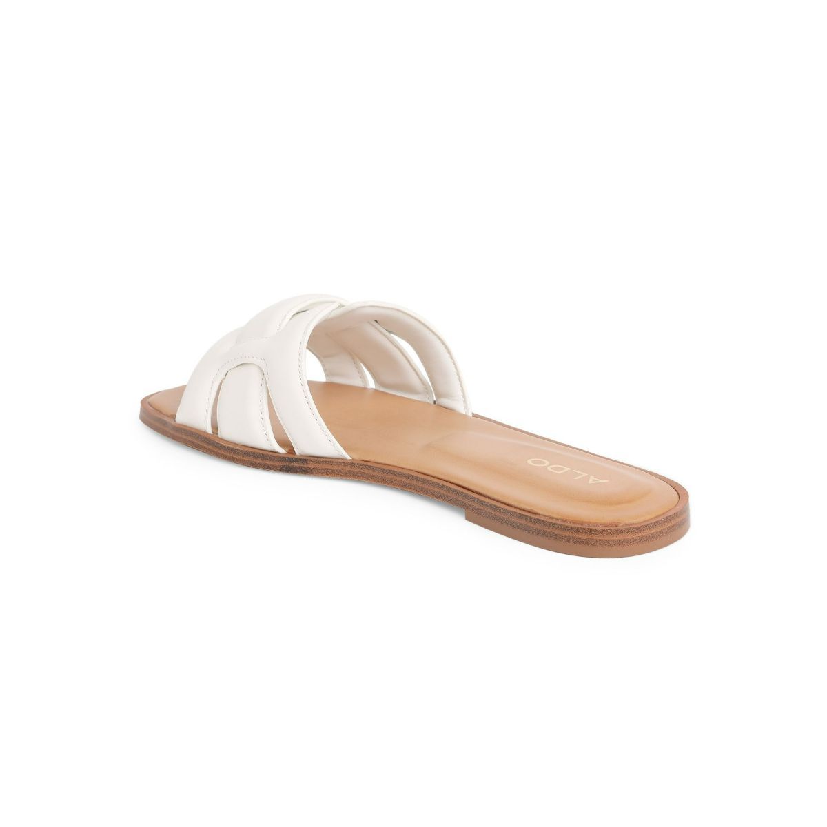 Aldo Elenaa Leather White Solid Flats: Buy Aldo Elenaa Leather White ...