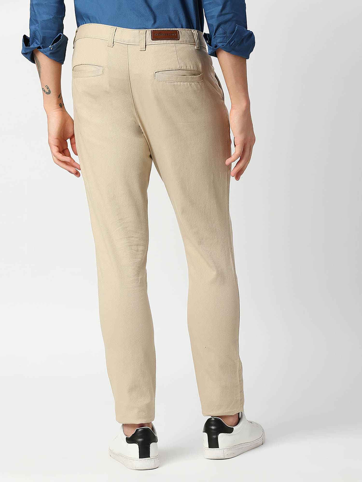 THOMAS SCOTT Slim Fit Men Beige Trousers - Buy THOMAS SCOTT Slim Fit Men  Beige Trousers Online at Best Prices in India | Flipkart.com