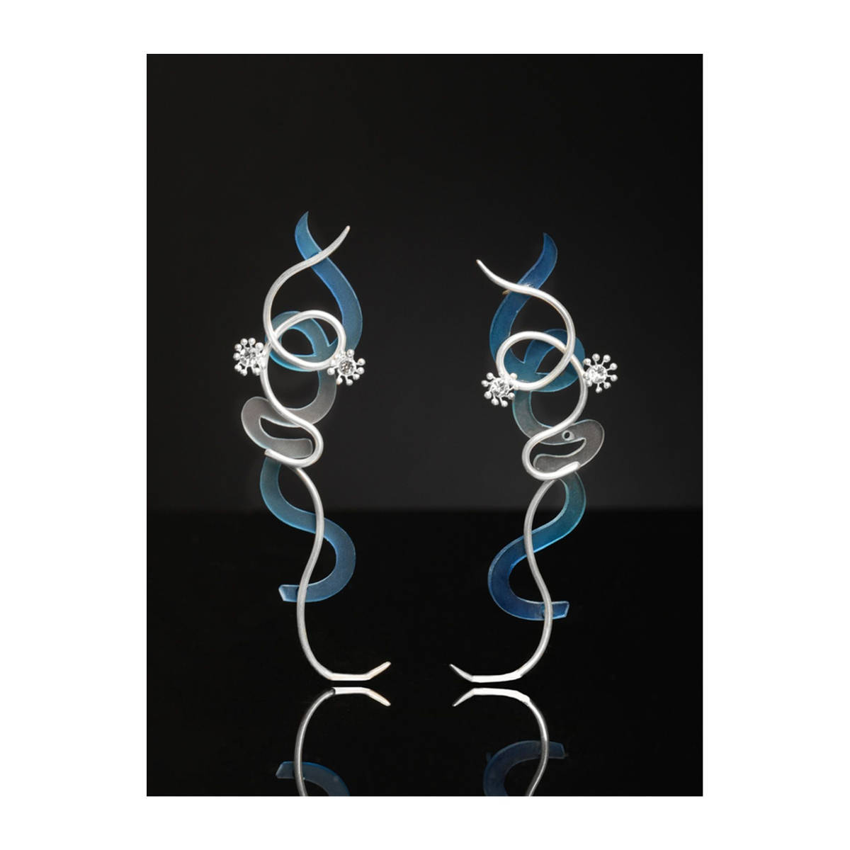 Suhani Pittie Ocean Sway Blue Earrings