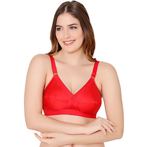 Buy Bodycare Cotton Blend Red Color Bra 6591RED Online