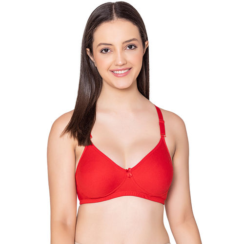 Buy Bodycare Polycotton Red Color Bra 6594RED Online