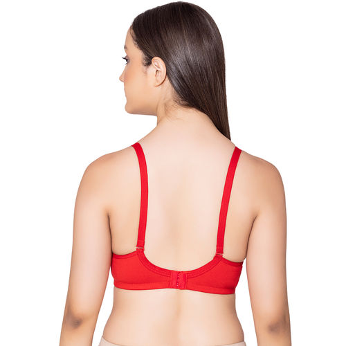 Buy Bodycare Polycotton Red Color Bra 6594RED online