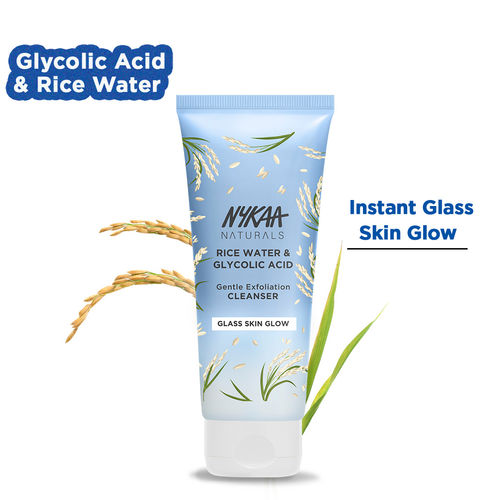 Nykaa Exfoliating Glass Glow Face Wash With Glycolic Acid & Rice Water - For All Skin Types